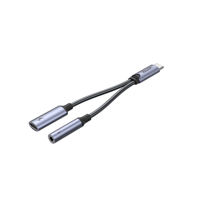 UNITEK 2-in-1 USB-C to 3.5mm Audio Jack & USB-C Charging Connector. Supports up - LX2001 - Homewares, Outdoor, Phone Accessories, Cases, Speakers, Headphones + More -