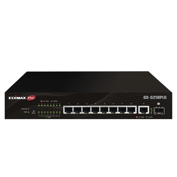 EDIMAX 10-Port Gigabit PoE+ Web Smart Switch with 1x SFP Port. Supports PoE+ up - LX2001 - Homewares, Outdoor, Phone Accessories, Cases, Speakers, Headphones + More -