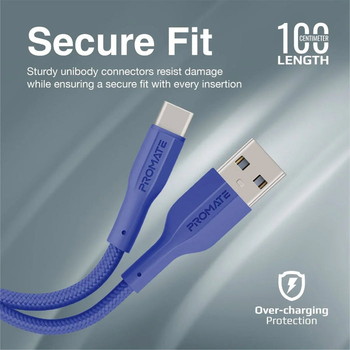 PROMATE 1M USB-A to USB-C Super Flexible Cable. Supports 2A Charging & 480Mbps D - LX2001 - Homewares, Outdoor, Phone Accessories, Cases, Speakers, Headphones + More -
