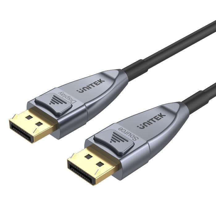 UNITEK 5M Ultrapro DisplayPort 1.4 Active Optical Cable. Supports Up to 8K@60Hz
