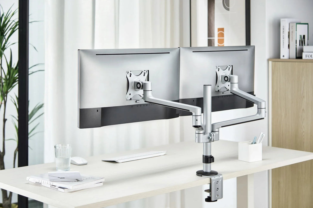 BRATECK 17"-32" Dual Arm Premium Articulating Monitor Mount. Arm Extension 447m - LX2001 - Homewares, Outdoor, Phone Accessories, Cases, Speakers, Headphones + More -