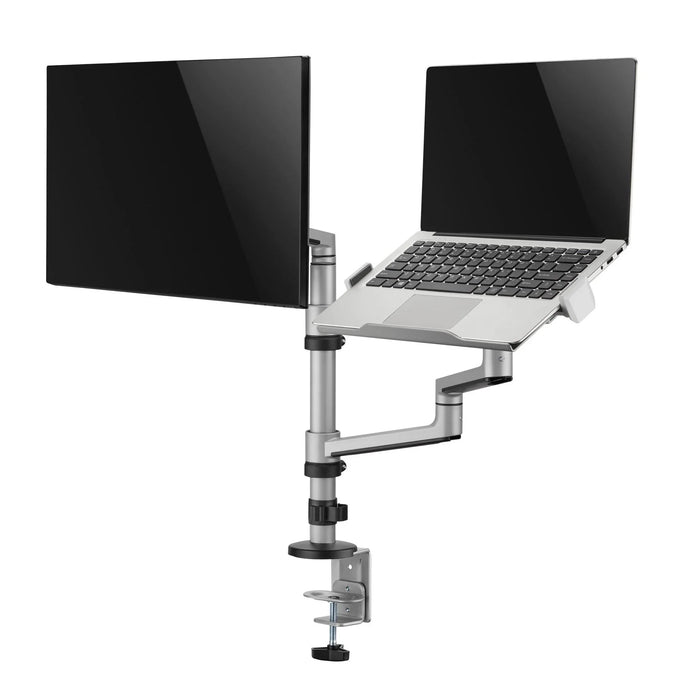 BRATECK 17"-32" Dual Arm Premium Articulating Monitor Arm & PC Tray. Arm Extens - LX2001 - Homewares, Outdoor, Phone Accessories, Cases, Speakers, Headphones + More -