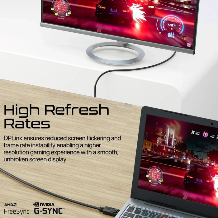 PROMATE 1.2m 1.4 DisplayPort Cable. Supports HD up to 8K@60Hz. Supports 32.4Gbps - LX2001 - Homewares, Outdoor, Phone Accessories, Cases, Speakers, Headphones + More -