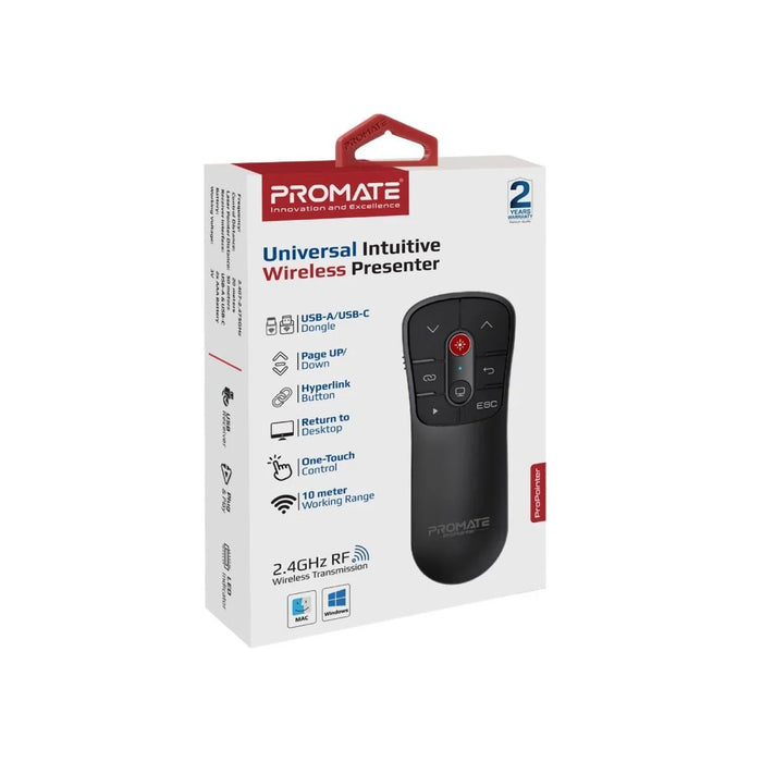 PROMATE Universal Wireless Red Laser Pointer up to 50m Laser Range Includes USB- - LX2001 - Homewares, Outdoor, Phone Accessories, Cases, Speakers, Headphones + More -