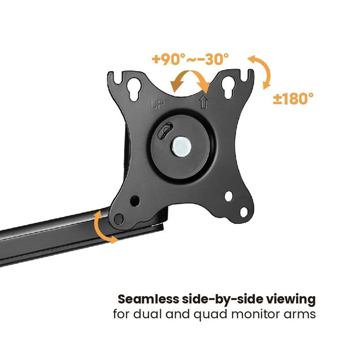 BRATECK 17"-32" Dual Arm Premium Articulating Monitor Stand. Arm Extension 447m - LX2001 - Homewares, Outdoor, Phone Accessories, Cases, Speakers, Headphones + More -