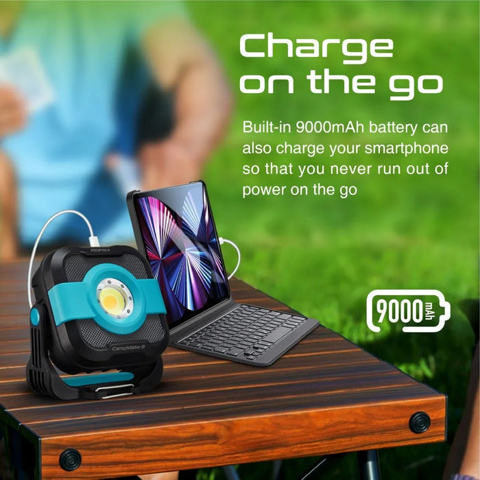PROMATE 1200LM Portable Camping Light with 9000mAh Power Bank. IP65 Water & Weat - LX2001 - Homewares, Outdoor, Phone Accessories, Cases, Speakers, Headphones + More -
