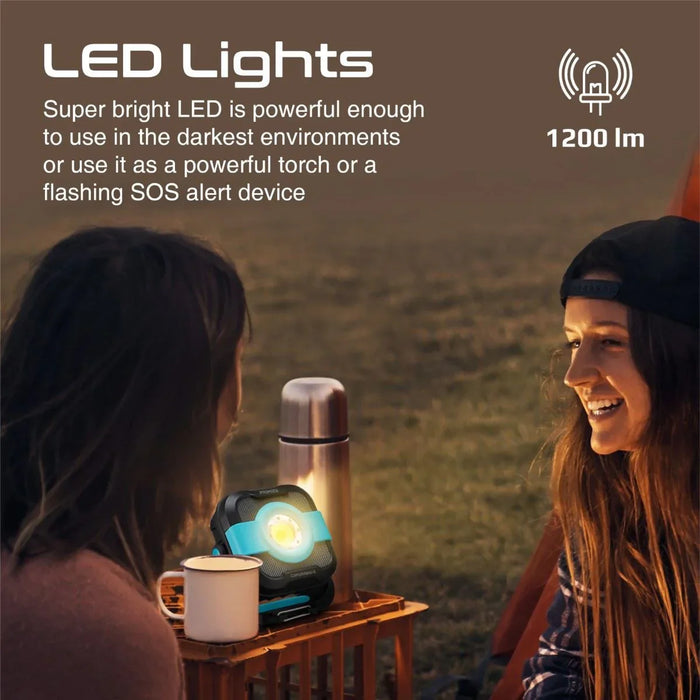 PROMATE 1200LM Portable Camping Light with 9000mAh Power Bank. IP65 Water & Weat - LX2001 - Homewares, Outdoor, Phone Accessories, Cases, Speakers, Headphones + More -
