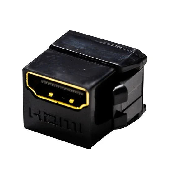 DYNAMIX HDMI 2.0 Keystone Coupler Length 19.2mm, Gold-Plated, BLACK - LX2001 - Homewares, Outdoor, Phone Accessories, Cases, Speakers, Headphones + More -