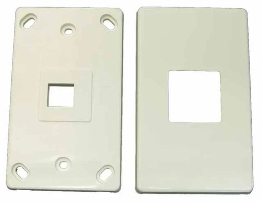 DYNAMIX Single Port RJ45 Keystone Face Plate - 2x piece. Horizontal Mount - LX2001 - Homewares, Outdoor, Phone Accessories, Cases, Speakers, Headphones + More -