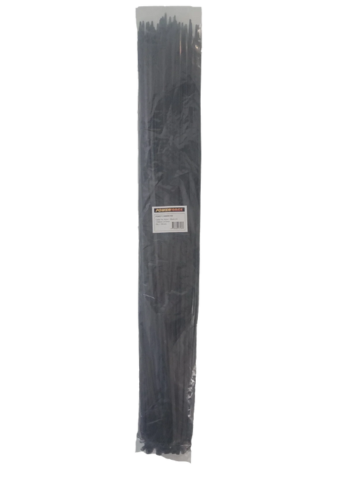 POWERFORCE Cable Tie Black UV 1168mm x 9mm Weather Resistant Nylon. Pack of 100. - LX2001 - Homewares, Outdoor, Phone Accessories, Cases, Speakers, Headphones + More -