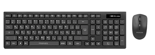PROMATE Full Size Wireless Keyboard and Mouse. Spillproof Ergonomic Design. Buil - LX2001 - Homewares, Outdoor, Phone Accessories, Cases, Speakers, Headphones + More -