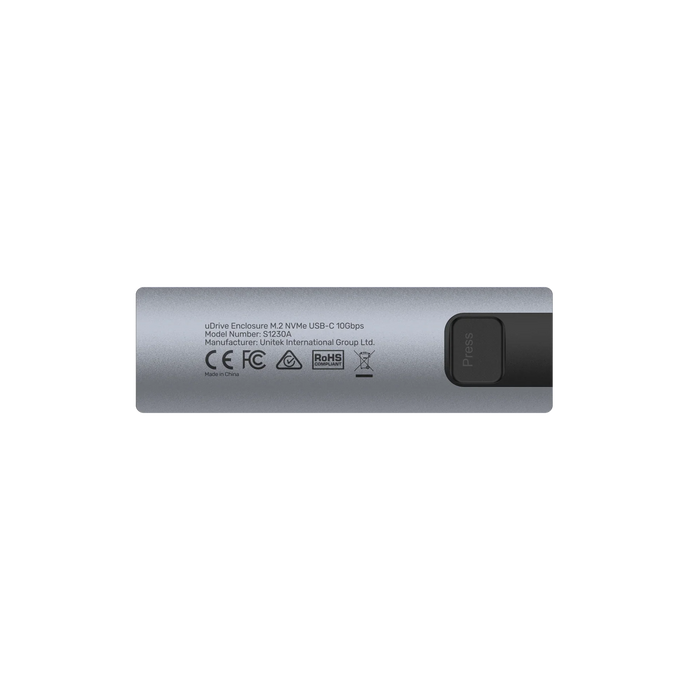 UNITEK USB-C 10Gbps to M.2 NVMe & SATA Enclosure with Tool-Free Installation. Co - LX2001 - Homewares, Outdoor, Phone Accessories, Cases, Speakers, Headphones + More -