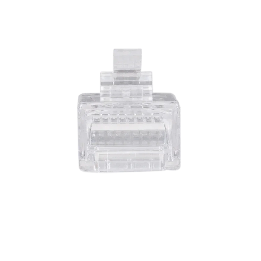 DYNAMIX RJ45 Plug 20pc Bag, 8P8C Modular Plug (Round, Solid). 50 micro ...