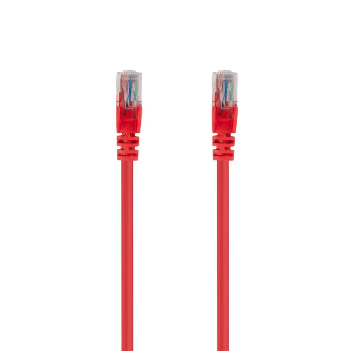 DYNAMIX 2m Cat6 Red UTP Patch Lead (T568A Specification) 250MHz 24AWG Slimline S