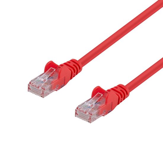 DYNAMIX 2m Cat6 Red UTP Patch Lead (T568A Specification) 250MHz 24AWG Slimline S
