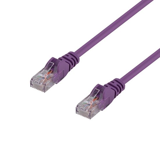 DYNAMIX 10m Cat6 Purple UTP Patch Lead (T568A Specification) 250MHz 24AWG Slimli