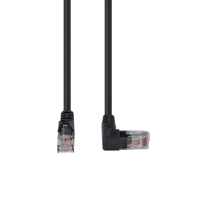 DYNAMIX 1.5m Cat6 Black UTP Right Angled Patch Lead 250MHz (T568A Specification) - LX2001 - Homewares, Outdoor, Phone Accessories, Cases, Speakers, Headphones + More -