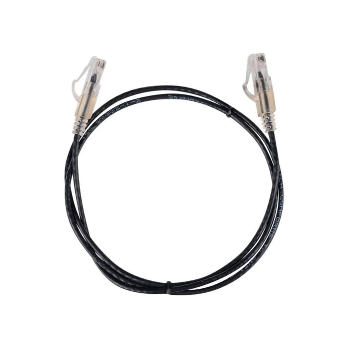 DYNAMIX 0.25m Cat6A 10G Black Ultra-Slim Component Level UTP Patch Lead (30AWG) - LX2001 - Homewares, Outdoor, Phone Accessories, Cases, Speakers, Headphones + More -