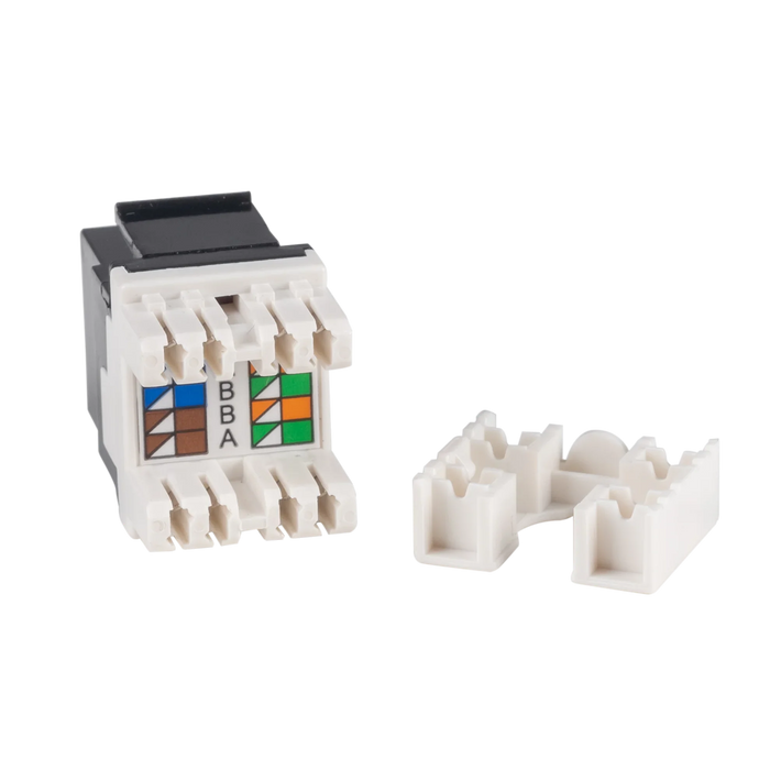 DYNAMIX Cat6 Keystone RJ45 Jack for 110 Face Plate . T568A/T568B Wirin ...