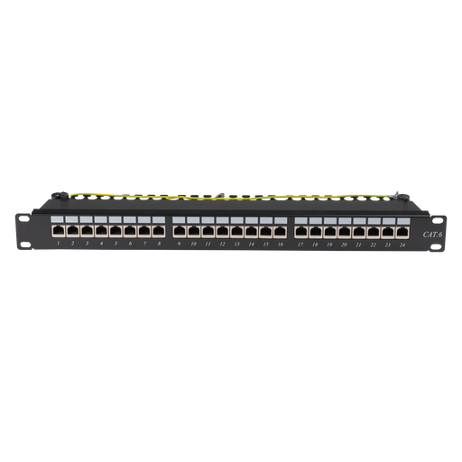DYNAMIX 19" Cat6 24-Port RJ45 1U Sheilded Patch Panel. Easy Field Label System & - LX2001 - Homewares, Outdoor, Phone Accessories, Cases, Speakers, Headphones + More -