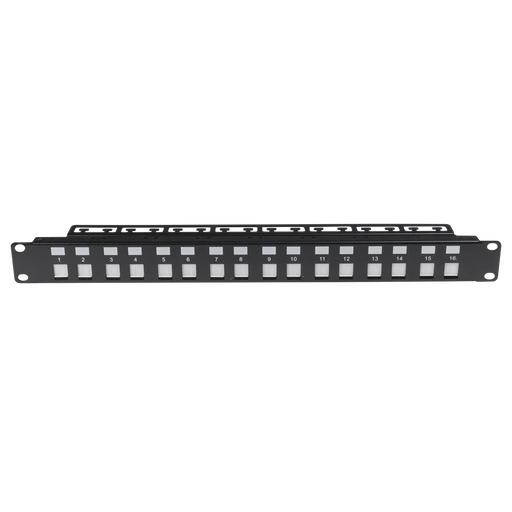 DYNAMIX 16 Port Unloaded Patch Panel, Shuttered Keystone Inserts, 1RU - LX2001 - Homewares, Outdoor, Phone Accessories, Cases, Speakers, Headphones + More -