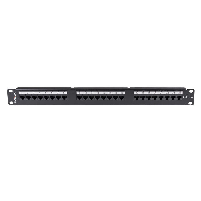 DYNAMIX 24 Port 19'' Cat5e UTP Patch Panel with plastic labelling kit. T568A & T - LX2001 - Homewares, Outdoor, Phone Accessories, Cases, Speakers, Headphones + More -