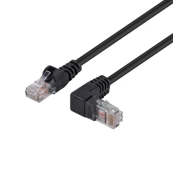 DYNAMIX 0.5m Cat6 Black UTP Right Angled Patch Lead 250MHz (T568A Specification) - LX2001 - Homewares, Outdoor, Phone Accessories, Cases, Speakers, Headphones + More -