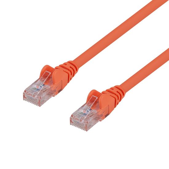 DYNAMIX 0.5m Cat6 Orange UTP Patch Lead (T568A Specification) 250MHz 24AWG Sliml