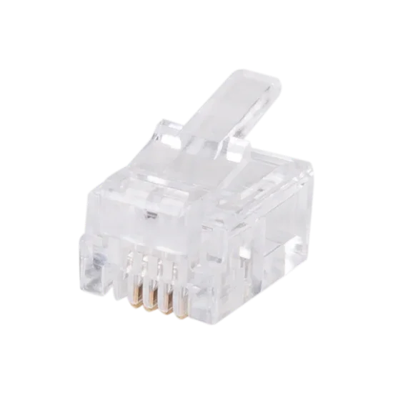 DYNAMIX RJ11 Plug 20pc Bag, 6P4C Modular Plug. 3 micron. — LX2001 ...