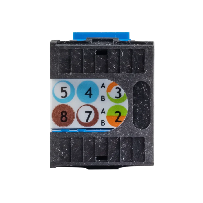 DYNAMIX Cat6 180 Unshielded Keystone Jack, Dual IDC. Colour White ...