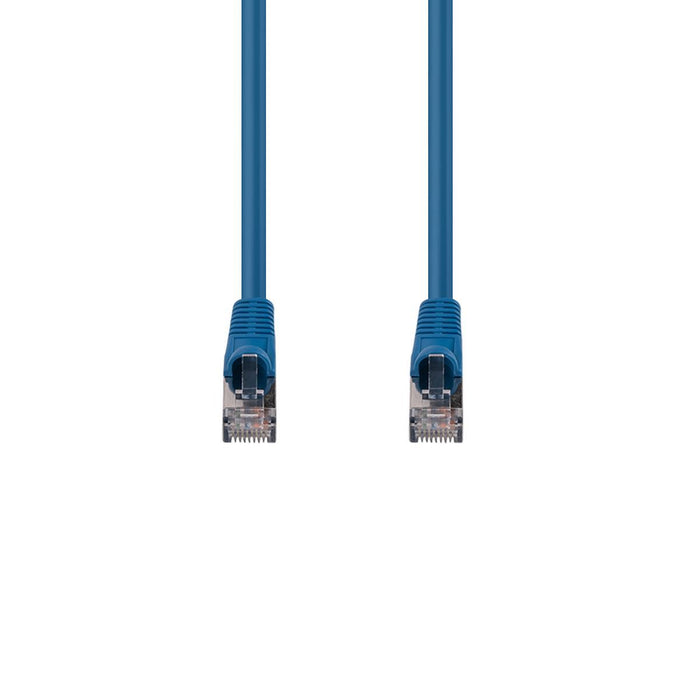 0.5m Cat6A S/FTP Blue Slimline Shielded 10G Patch Lead. 26AWG (Cat6 Augmented)