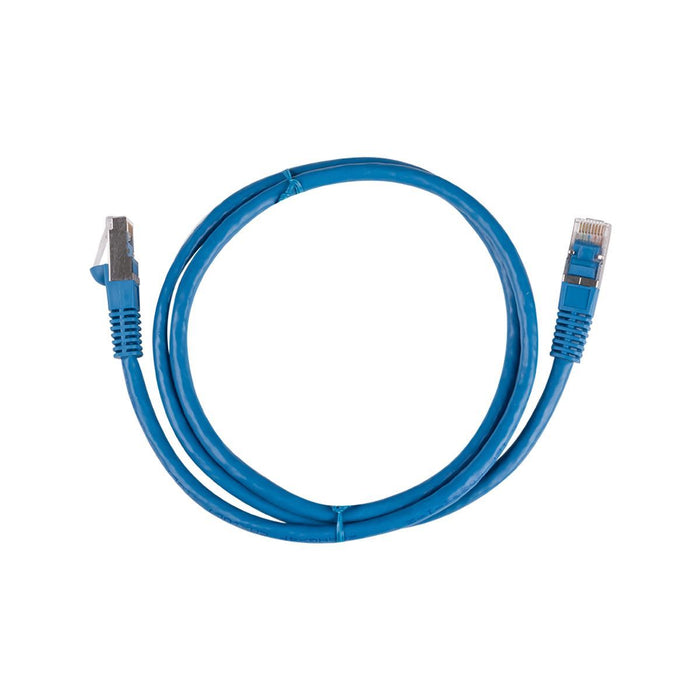15m Cat6A S/FTP Blue Slimline Shielded 10G Patch Lead. 26AWG Cat6 Augmented