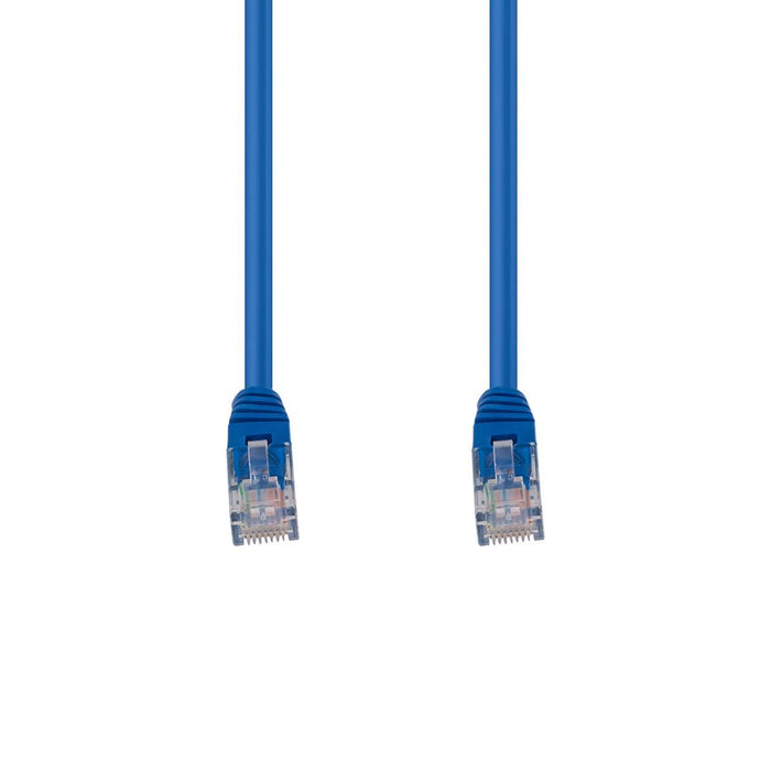 DYNAMIX 0.5m Cat5e Blue UTP Patch Lead (T568A Specification) 100MHz 24AWG