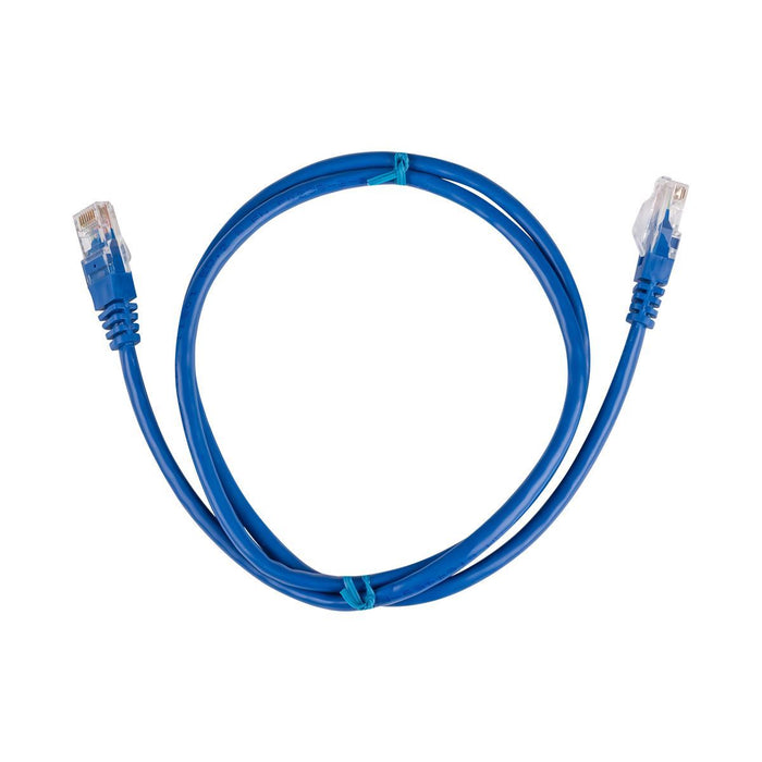 DYNAMIX 1m Cat5e Blue UTP Patch Lead (T568A Specification) 100MHz 24AWG Slimline