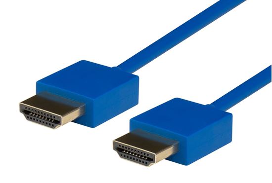 DYNAMIX 0.5M HDMI BLUE Nano High Speed With Ethernet Cable. Designed UHD Display