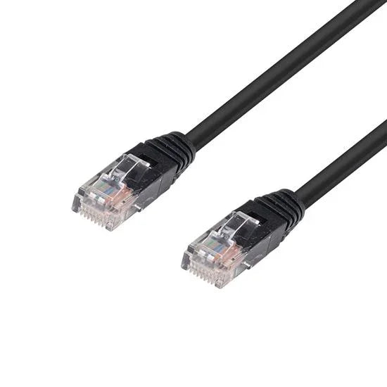 DYNAMIX 10m Cat5e Black UTP Patch Lead (T568A Specification) 100MHz 24AWG Slimli - LX2001 - Homewares, Outdoor, Phone Accessories, Cases, Speakers, Headphones + More -
