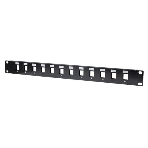 DYNAMIX 19'' 12 Port Unloaded Patch Panel Keystone Inserts, 1RU *REQUIRES SLIMLI - LX2001 - Homewares, Outdoor, Phone Accessories, Cases, Speakers, Headphones + More -