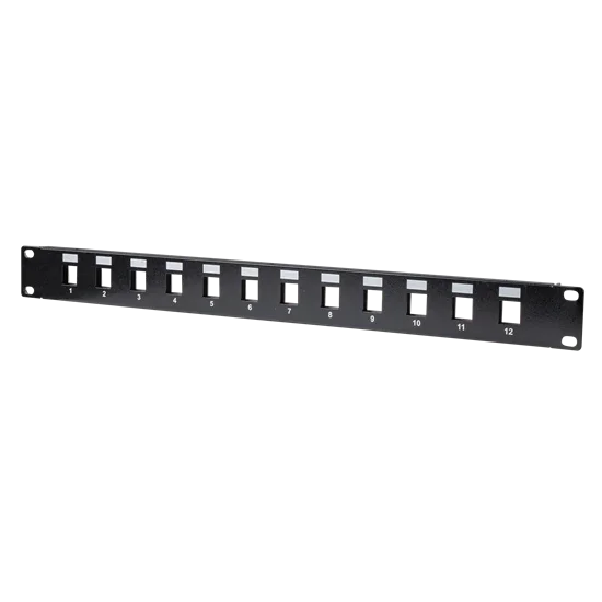 DYNAMIX 19'' 12 Port Unloaded Patch Panel Keystone Inserts, 1RU *REQUIRES SLIMLI - LX2001 - Homewares, Outdoor, Phone Accessories, Cases, Speakers, Headphones + More -