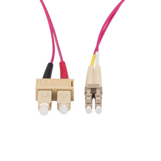 1M 50u LC/SC OM4 Fibre Lead (Duplex, Multimode) Raspberry Pink LSZH Jacket - LX2001 - Homewares, Outdoor, Phone Accessories, Cases, Speakers, Headphones + More -