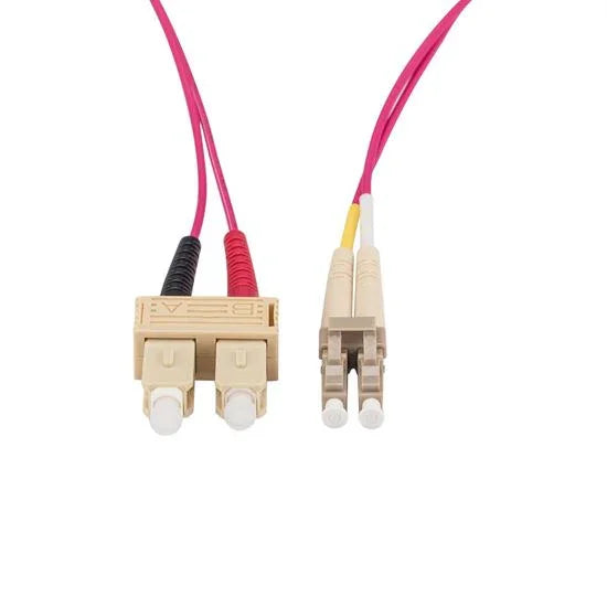 1M 50u LC/SC OM4 Fibre Lead (Duplex, Multimode) Raspberry Pink LSZH Jacket - LX2001 - Homewares, Outdoor, Phone Accessories, Cases, Speakers, Headphones + More -