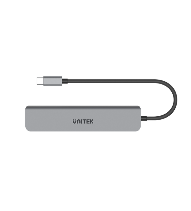 UNITEK 7-in-1 Multi-Port Hub with USB-C Connector. Includes 3x USB-A Ports, 1x H