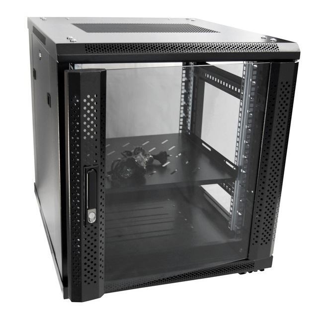 DYNAMIX 12RU Server Cabinet 1000mm Deep (600 x 1000 x 743). Incl. 1 x Fixed Shel
