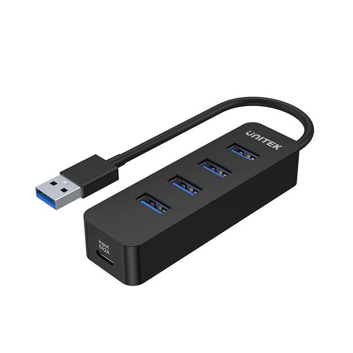 UNITEK USB 3.0 4-Port Hub with USB-A Connector Cable. Includes 4x USB-A Ports, 1
