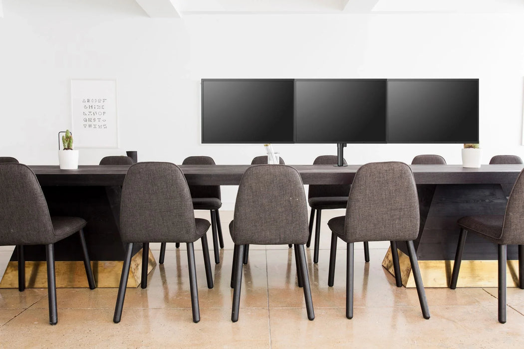 BRATECK 13"-27" Triple Monitor Economy Desk Mount Bracket. Detachable VESA Plate - LX2001 - Homewares, Outdoor, Phone Accessories, Cases, Speakers, Headphones + More -