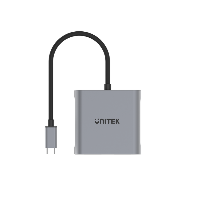 UNITEK USB-C to Dual DisplayPort 8K Adapter with MST. Supports 8K@60Hz or 4K@120