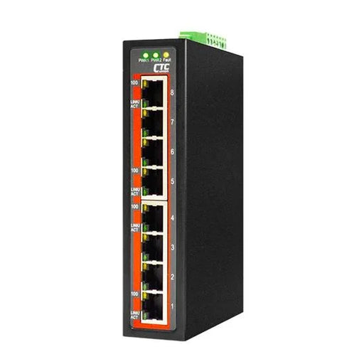 CTC UNION 8 Port Fast Ethernet Unmanaged Switch. -40C~+75C. 8x 10/100BaseT(X). - LX2001 - Homewares, Outdoor, Phone Accessories, Cases, Speakers, Headphones + More -