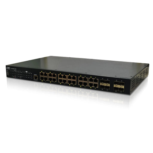 CTC UNION 24 Port Gigabit POE Industrial Central Managed Switch. 24x10/100/1000B - LX2001 - Homewares, Outdoor, Phone Accessories, Cases, Speakers, Headphones + More -