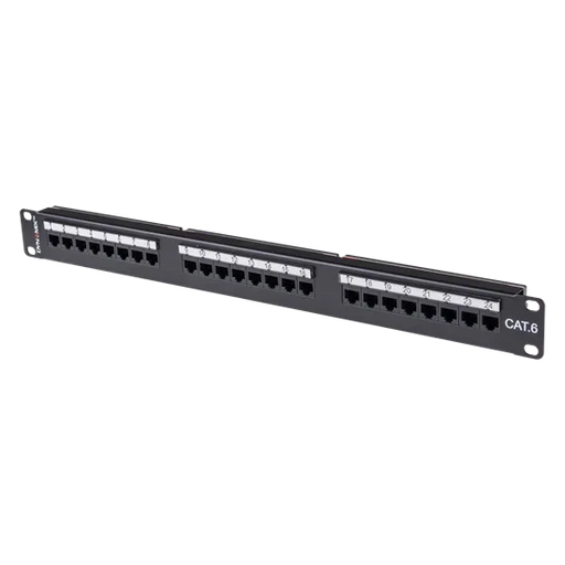 DYNAMIX 24 Port 19'' Cat6 UTP Patch Panel with plastic labelling kit. T568A & T5 - LX2001 - Homewares, Outdoor, Phone Accessories, Cases, Speakers, Headphones + More -