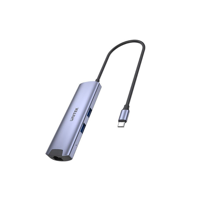UNITEK 6-In-1 USB Mulit-Port Hub with USB-C Connector. Includes USB-C 100W PD, 4