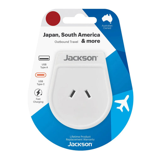 Travel Adaptor USB USB-C Charging Ports NZ/AUS Plugs USA Japan South America - LX2001 - Homewares, Outdoor, Phone Accessories, Cases, Speakers, Headphones + More -